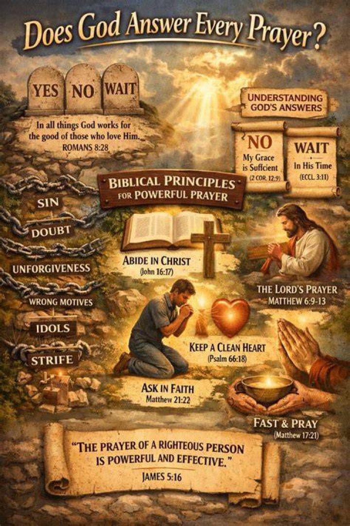 Does God answer every prayer?