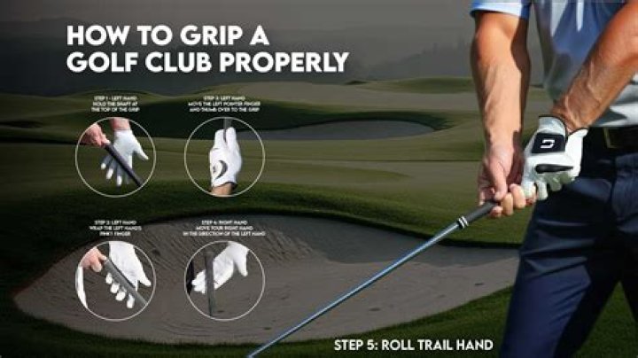 How do most pros grip a golf club?