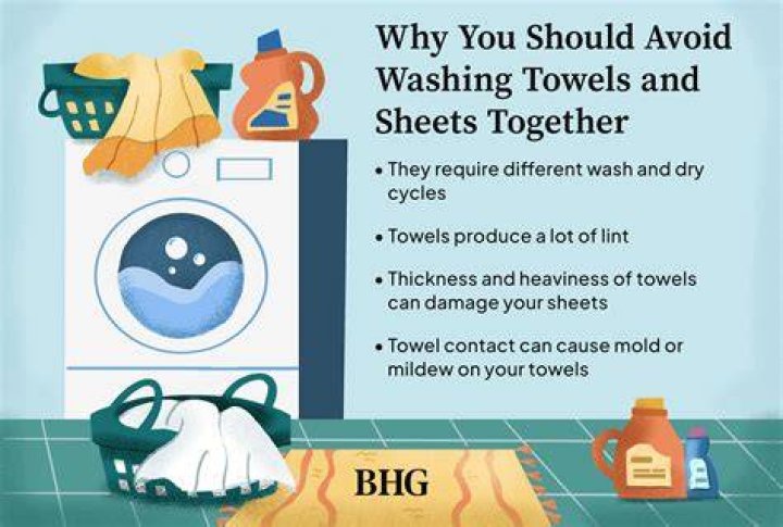 Should towels and sheets be washed together?