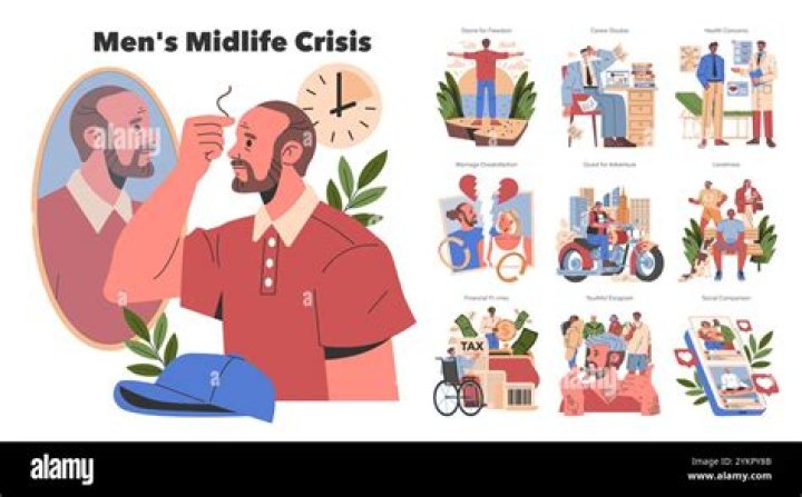 What age is midlife crisis for a man?