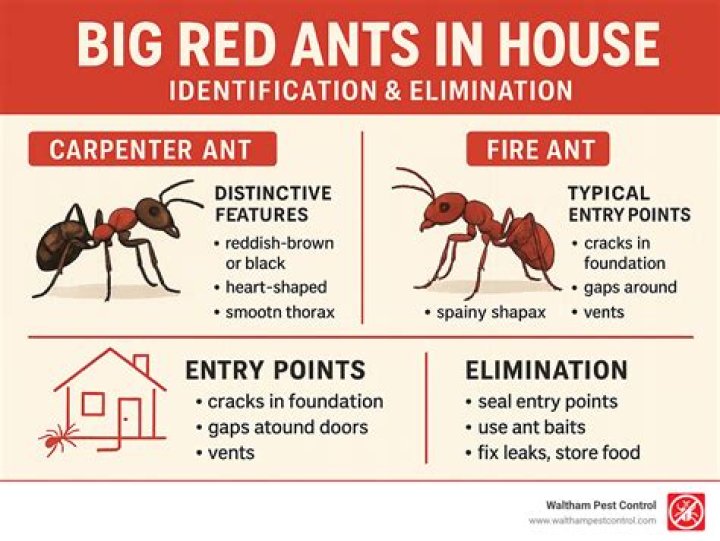 Why are there so many red ants in my house?